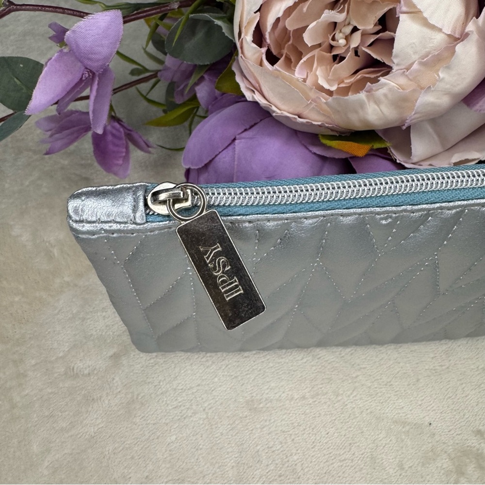 3 for $16 - NEW Ipsy Silver Quilted Cosmetic Bag - Picture 7 of 11